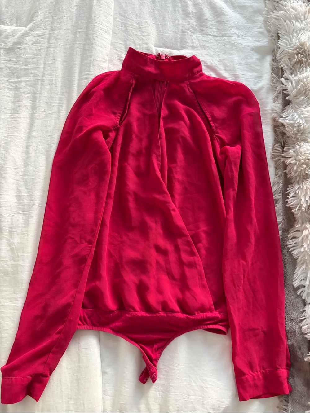bebe Pink Long Sleeve Top